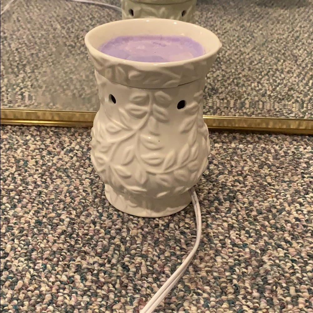 White wax melting pot